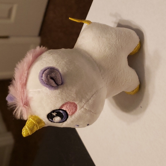 Squeezamals 3Deez Slow Rise Foam Stuffed Animal Unicorn-Nana Doll 4” Tall - Picture 2 of 5